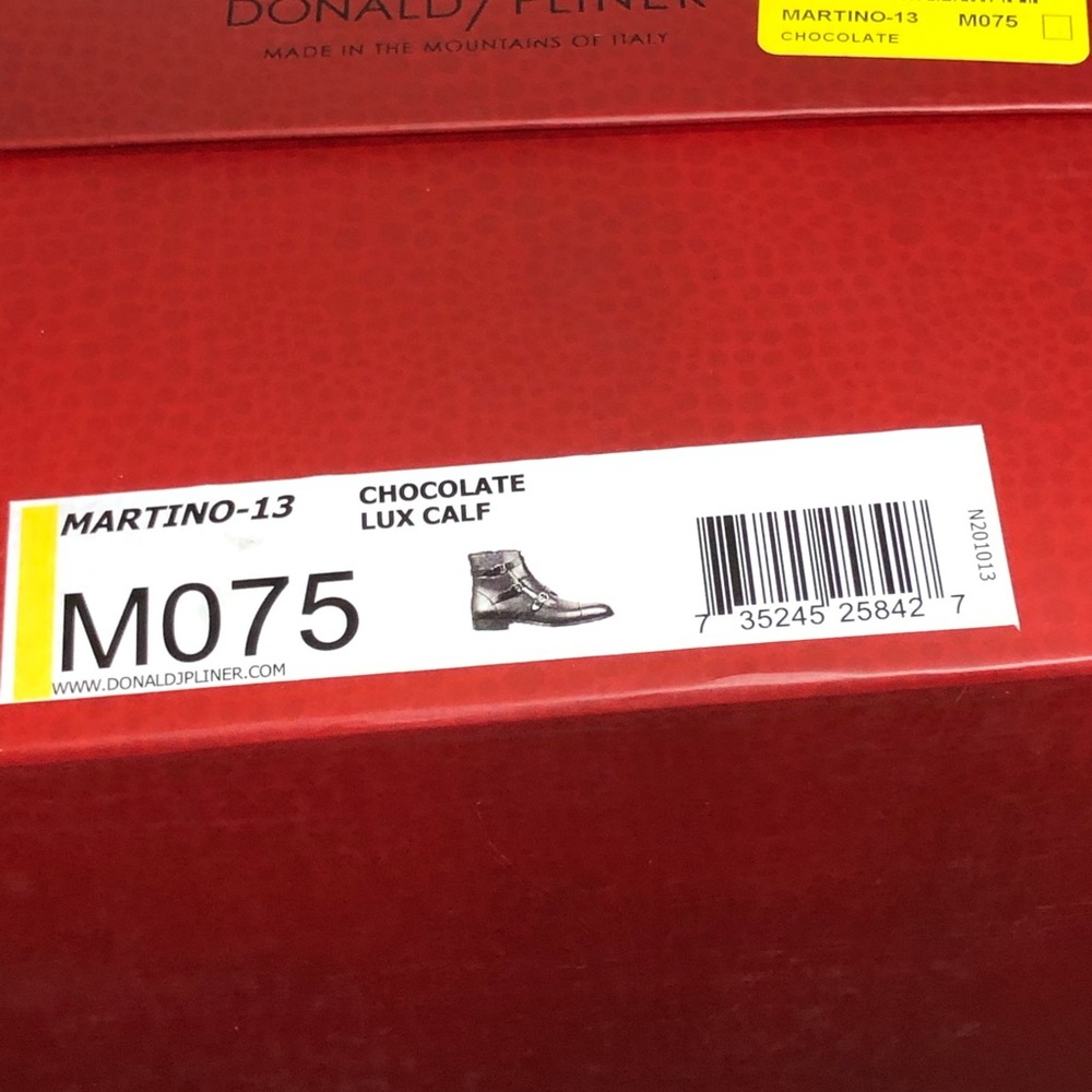 Donald J Pliner Chocolate Lux Calf